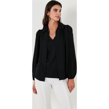 Lela 611BZ0353 Siyah Kadın Bluz