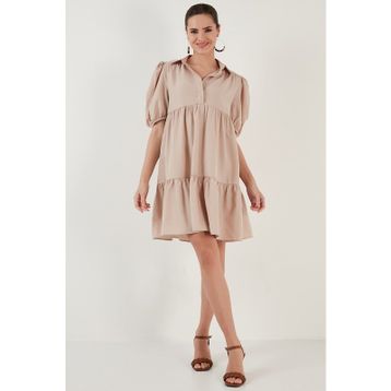 Lela 6235541 Taş Kadın Elbise