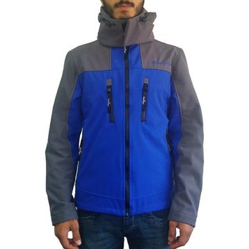 Lemigo Softshell Mont Mavi Gri Erkek Mont