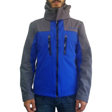 Lemigo Softshell Mont Mavi Gri Erkek Mont