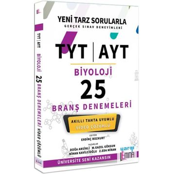 Lemma Tyt Ayt Biyoloji Video Çözümlü 25 Branş Denemeleri