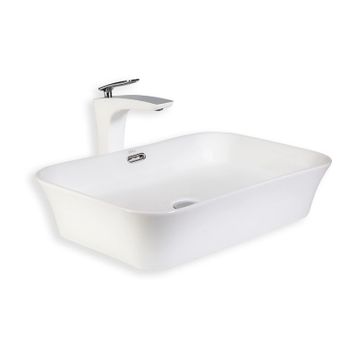 Lena E-4160 Beyaz Tezgah Üstü Lavabo