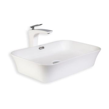 Lena E-4160 Beyaz Tezgah Üstü Lavabo