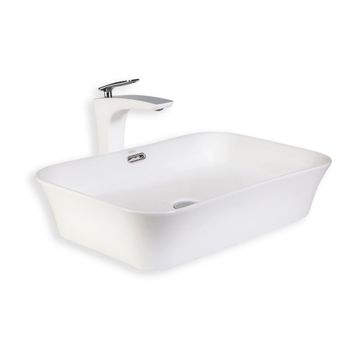 Lena E-4160 Beyaz Tezgah Üstü Lavabo