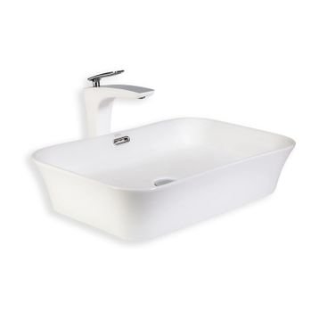 Lena E-4160 Beyaz Tezgah Üstü Lavabo
