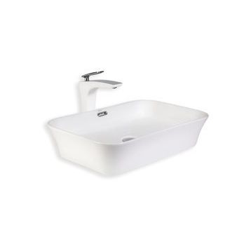 Lena E-4160 Beyaz Tezgah Üstü Lavabo