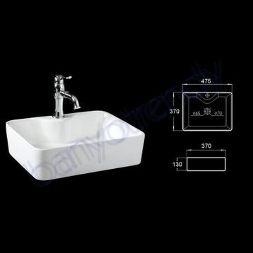 Lena E-5405 Tezgah Üstü Lavabo