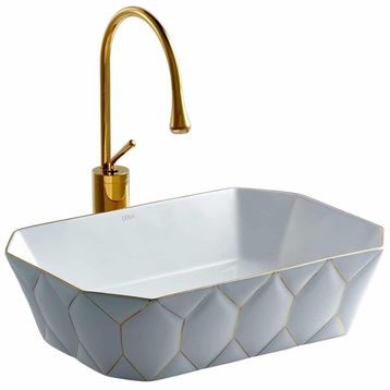 Lena E-8141 Altın Tezgah Üstü Lavabo
