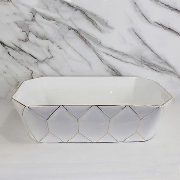 Lena E-8141 Altın Tezgah Üstü Lavabo