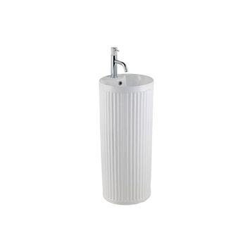 Lena E-W310MB Mat Beyaz Monoblok Lavabo