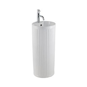Lena E-W310MB Mat Beyaz Monoblok Lavabo