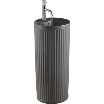 Lena E-W310MF Mat Füme Monoblok Lavabo