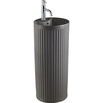 Lena E-W310MF Mat Füme Monoblok Lavabo
