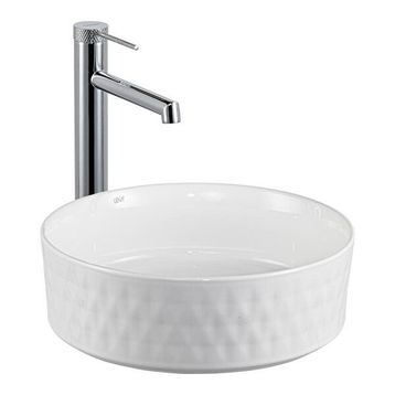 Lena E-W5001 Beyaz Tezgahüstü Lavabo