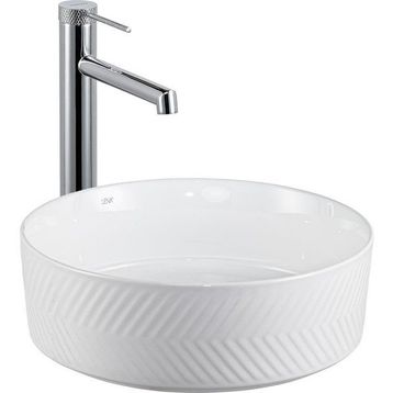 Lena E-W5002 Beyaz Tezgahüstü Lavabo