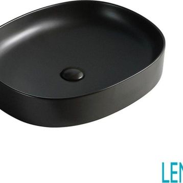 Lena EY-4712MS Mat Siyah Tezgahüstü Lavabo
