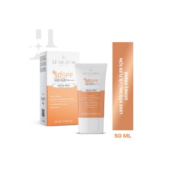 Lenaderm Soleil Spot Leke Eğilimli Ciltler 50 ml Güneş Kremi