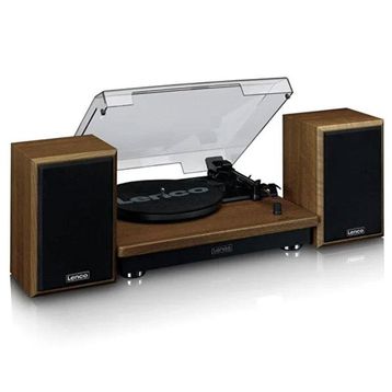 Lenco Ls-100Wd Harici Hoparlörlü Bluetoothlu Ahşap Pikap