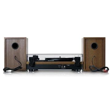 Lenco Ls-100Wd Harici Hoparlörlü Bluetoothlu Ahşap Pikap