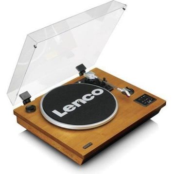 Lenco LS-55 Siyah Ahşap Hoparlörlü Bluetoothlu USB'li MP3E Kayıt Özellikli Plak Çalar Pikap
