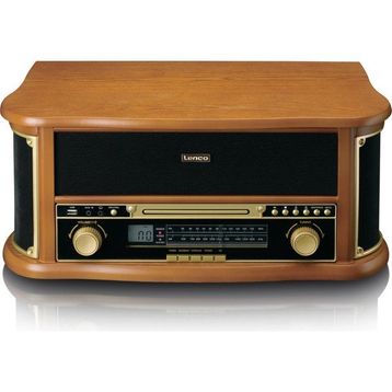 Lenco TCD-2551WD Ahşap Retro Bluetooth Pikap
