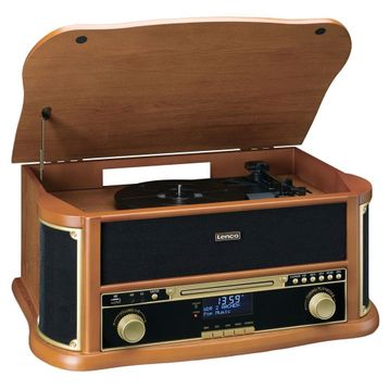 Lenco TCD-2571WD Ahşap Retro Bluetoothlu Pikap Plak Çalar
