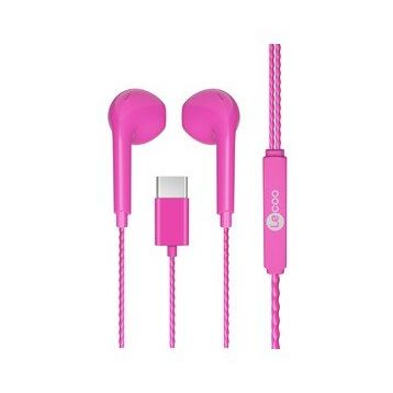 Lenovo EH104C-PR Lecoo Stereo Type-C Pembe Kulak İçi Mikrofonlu Kulaklık