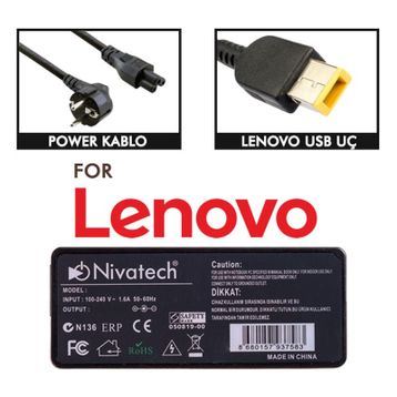 Lenovo İdeapad G50-30 Uyumlu Notebook Adaptör