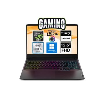 Lenovo IdeaPad Gaming 3 15IHU6 82K101ELTX i5-11320H 8GB RAM 512GB SSD RTX 3050 Windows 11 Home 15.6 inç Laptop - Notebook