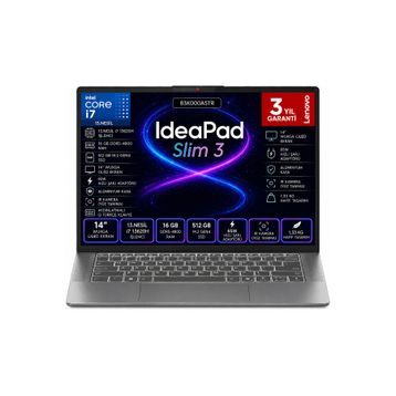 Lenovo IdeaPad Slim 3 14IRH10 83K000ASTR i7-13620H 16GB RAM 512GB SSD FreeDOS 14 inç Laptop