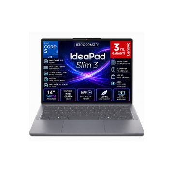 Lenovo IdeaPad Slim 3 14IWC11 83RQ0063TR Core 5 315 8 GB RAM 512 GB SSD FreeDOS 14 inç Laptop