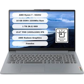 Lenovo IdeaPad Slim 3 15ABR8 82XM018ETR Ryzen 7 5825U 16GB RAM 1TB SSD FreeDOS 15.6 inç Laptop