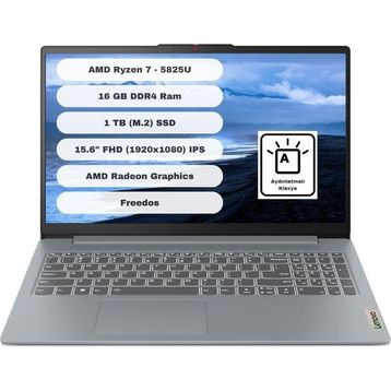 Lenovo IdeaPad Slim 3 15ABR8 82XM018ETR Ryzen 7 5825U 16GB RAM 1TB SSD FreeDOS 15.6 inç Laptop