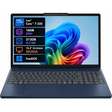 Lenovo IdeaPad Slim 3 15IWC11 83RR00KHTR Core 7 350 16 GB RAM 512 GB SSD FreeDOS 15.3 inç Laptop