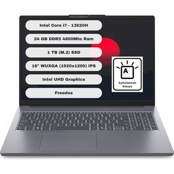 Lenovo IdeaPad Slim 3 16IRH10 83K2001VTR i7-13620H 24GB RAM 1TB SSD FreeDOS 16 inç Laptop - Notebook