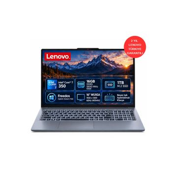 Lenovo IdeaPad Slim 3 16IWC11 83RS003STR Core 7 350 16 GB RAM 1 TB SSD FreeDOS 16 inç Laptop