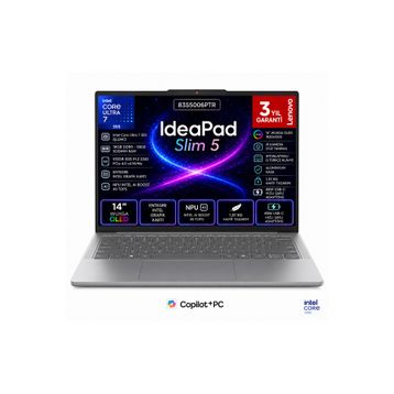 Lenovo Ideapad Slim 5 14IPH11 83S5006PTR Ultra 7 355 16 GB RAM 512 GB SSD FreeDOS 14 inç Laptop