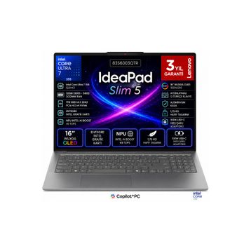 Lenovo IdeaPad Slim 5 16IPH11 83S6003QTR Ultra 7 355 32 GB RAM 1 TB SSD FreeDOS 16 inç Laptop
