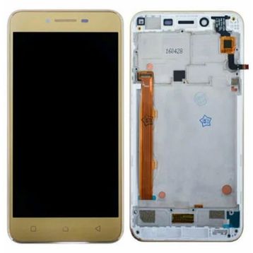 Lenovo K5 Plus A6020A46 Dokunmatik Gold Çıtalı Lcd Ekran