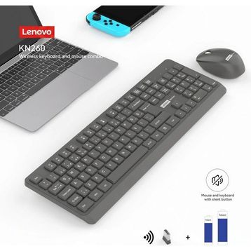 Lenovo KN260 870042257 Q Türkçe Sessiz Kablosuz Klavye Mouse Seti