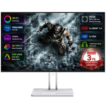 Lenovo L24-45 67E3KAC6TK 23.8 inç 144 Hz 1 ms Full HD IPS Monitör