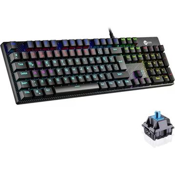 Lenovo Lecoo KG1101 RGB Blue Switch Kablolu Siyah Mekanik Gaming Klavye