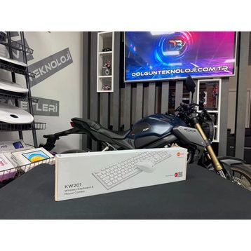 Lenovo Lecoo KW201 Beyaz Kablosuz Klavye Mouse Seti