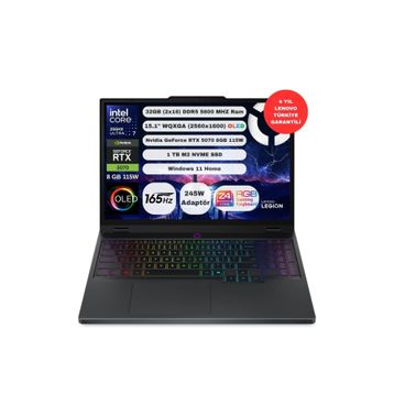 Lenovo Legion 5 15IAX10 83F00087TR Ultra 7 255HX 32GB RAM 1TB SSD RTX 5070 Windows 11 Home 15.1 inç Oyun Bilgisayarı