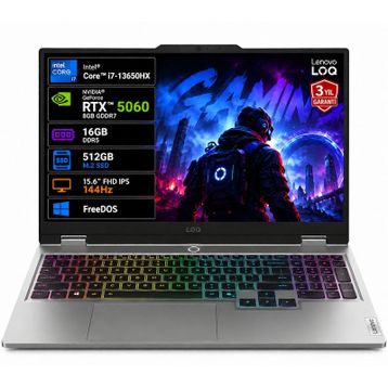 Lenovo LOQ 15IRX10 83JE01L2TR i7-13650HX 16 GB RAM 512 GB SSD RTX 5060 FreeDOS 15.6 inç Gaming Laptop