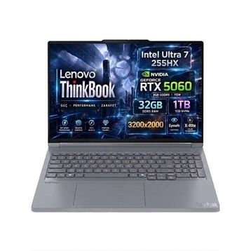 Lenovo ThinkBook 16p G6 IAX 21R0004BTX Ultra 7 255HX 32GB RAM 1TB SSD RTX 5060 FreeDOS 16 inç Laptop