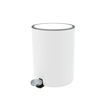 Lenox 5 Lt Pedallı Beyaz Çöp Kovası