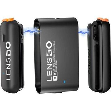 Lensgo 318C Mini 2'li Kablosuz Yaka Mikrofonu