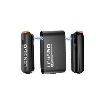 Lensgo 318C Mini 2'li Kablosuz Yaka Mikrofonu