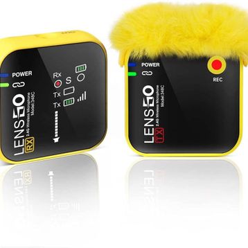 Lensgo 348C Sarı 1V1 Kablosuz Tekli Mikrofon Seti